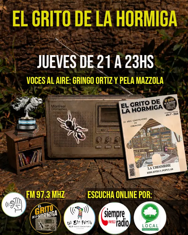 Claudia Aranda | biblioteca popular la Urdimbre | el grito de la hormiga